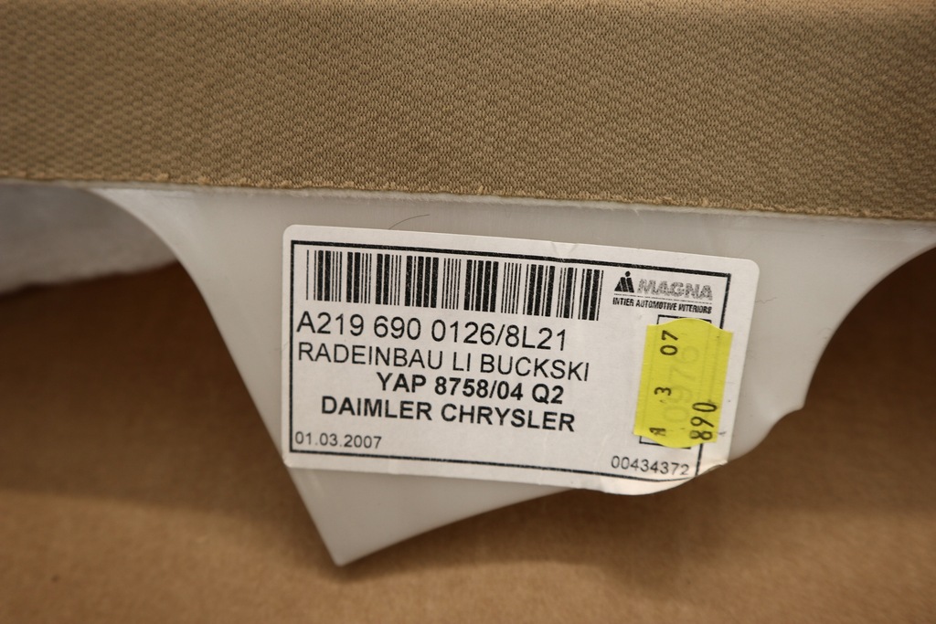 фото №5, Mercedes cls w219 обшивка захист стійка ліва задня 2196900126