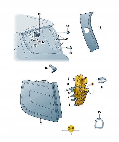 фото №3, Цоколь лампочка задніх правих skoda rapid оригінальний номер