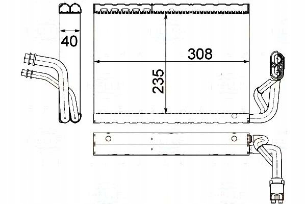 фото №1, Испаритель кондиционера [behr hella]
