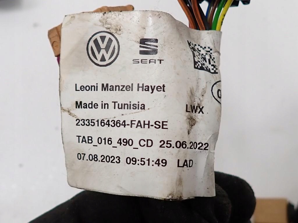 фото №14, Джгут електропроводка двигуна підвіска tab016490 vw id.3 id3 cupra born 23r