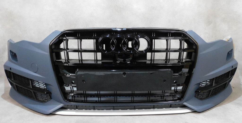 Купить Audi a6 c7 4g рестайлинг  s line competition бампер перед решётка радиатора пол черный