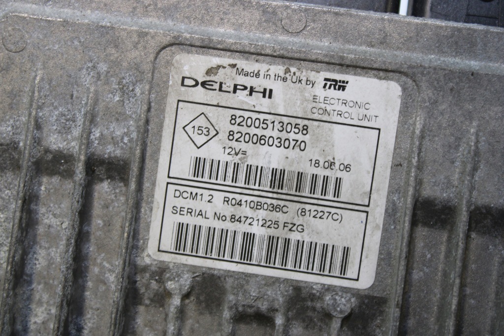 фото №5, Блок управления двигателя renault thalia 8200582523 8200513058 all/g/1 1.5 dci