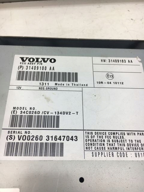 фото №5, Volvo s60 v60 xc60 усилитель радио 31409100
