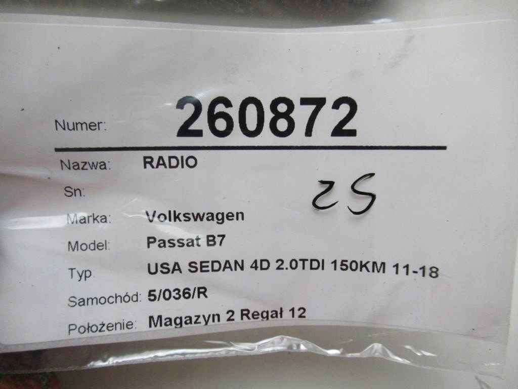 фото №10, Радио vw passat b7 1k0035188f 10-15 тюнер