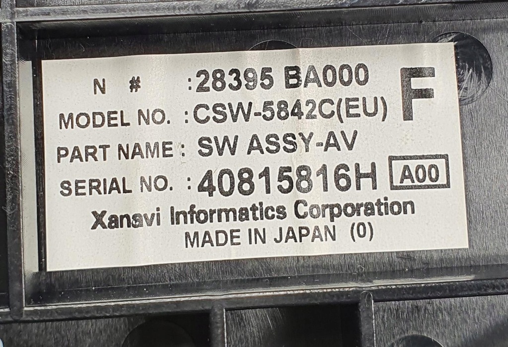 фото №6, Панель радио обдув кондиционера nissan primera p12 28395-ba000