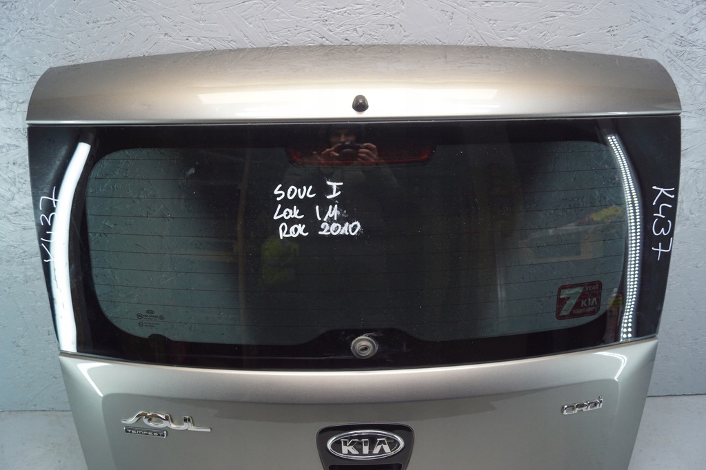 фото №5, Крышка багажника багажника задняя kia soul i im