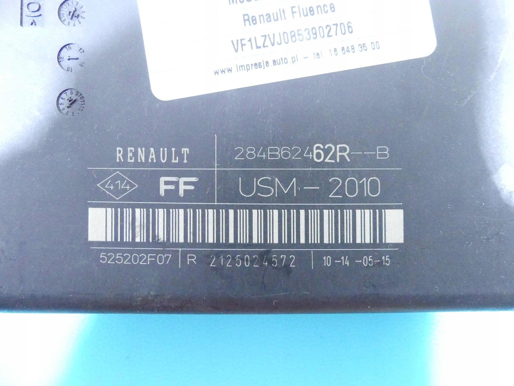 фото №4, Блок управления модуль usm renault fluence 284b62462r