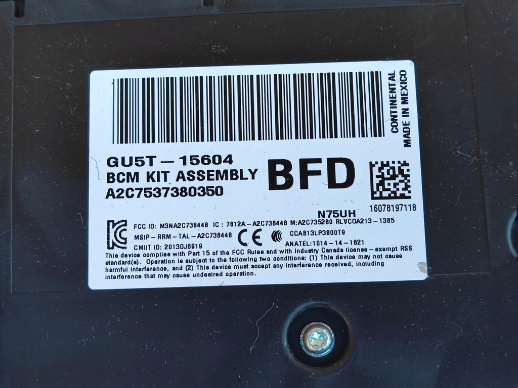 фото №7, Ford mondeo mk5 2.0 tdci коробка модуль bcm bsi gu5t-15604-bfd