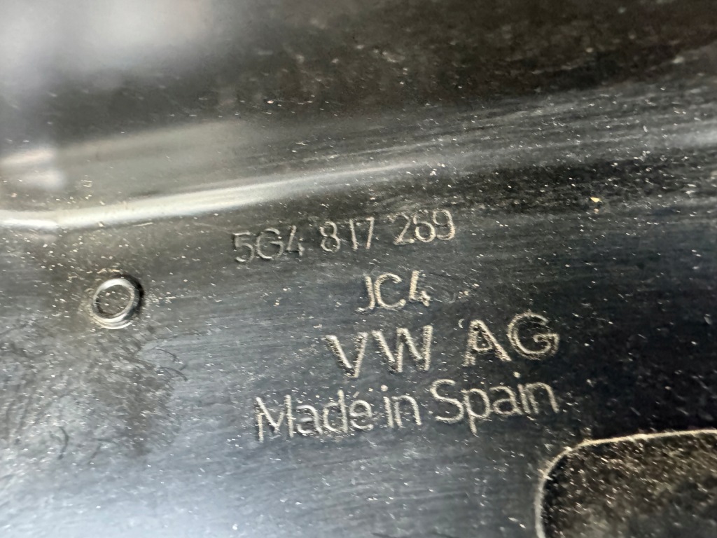 Vw golf vii 7 5g0 hb 12-20r стовпчик  обшивка поріг крило лівий 5g4809605d Оригінал