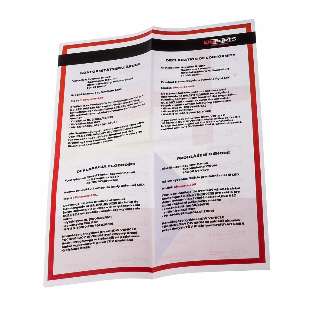 Свет движение dziennej led диод osram oczka style прозрачный Доставка