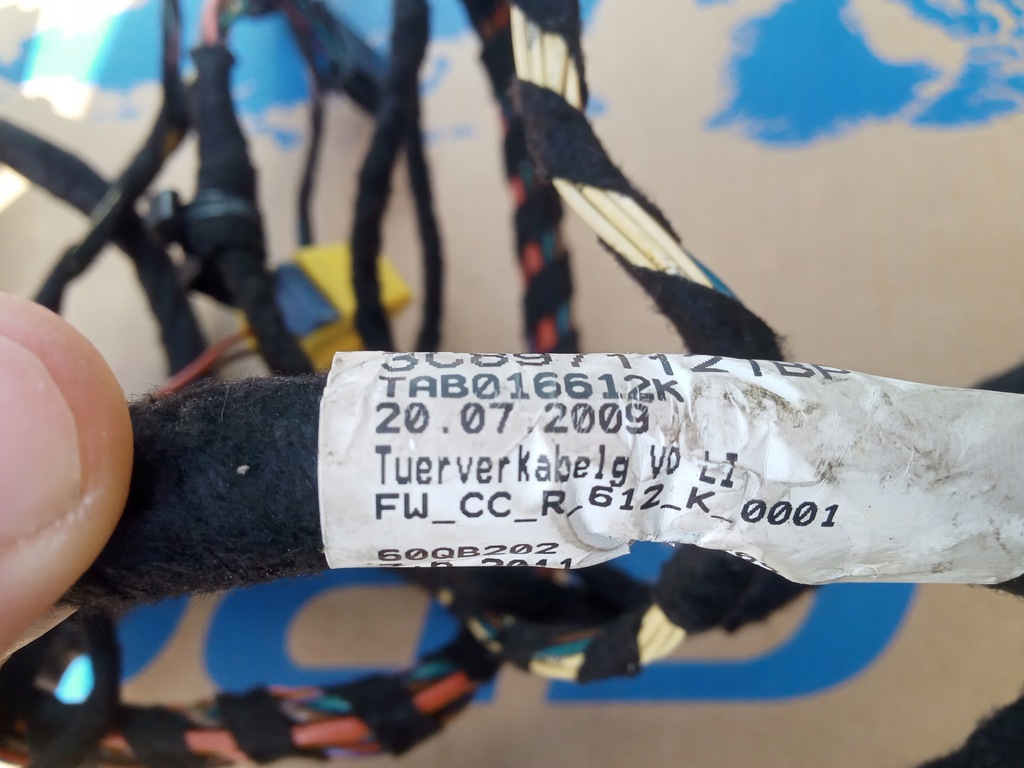 фото №7, Жгут электропроводка дверь левый перед passat cc