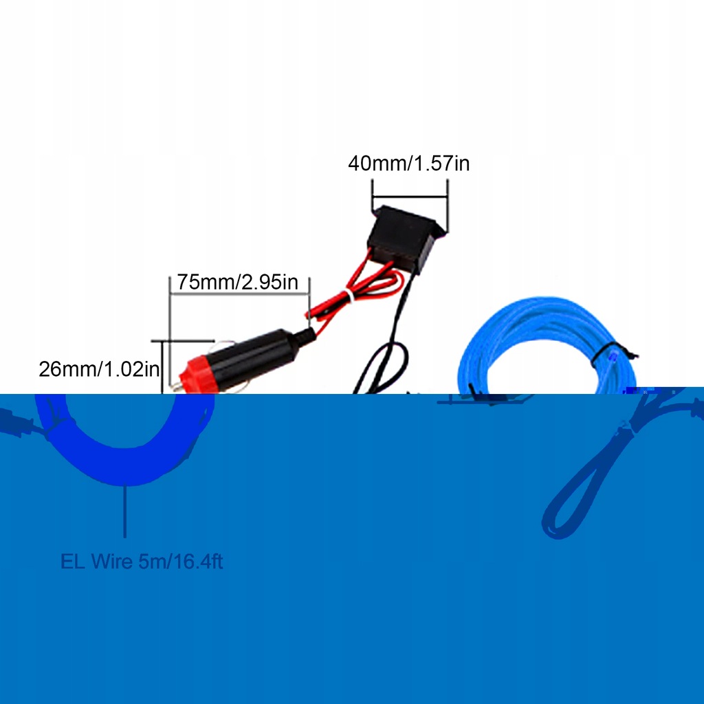 фото №15, 5m/16,4ft авто лента led привод прикуривателя