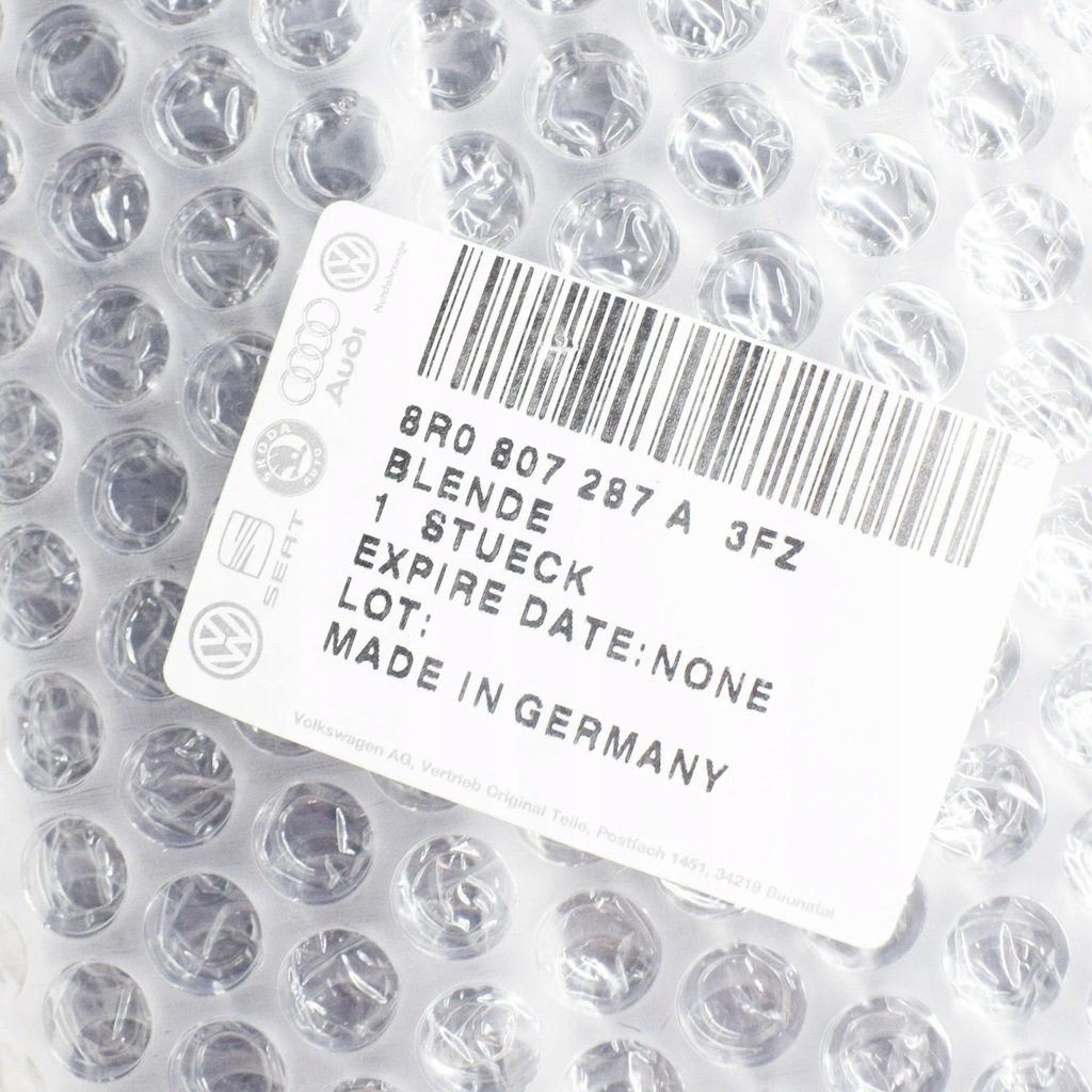 фото №7, Audi q5 8r накладка na передняя номерной знак регистрационная 8r0807287a3fz