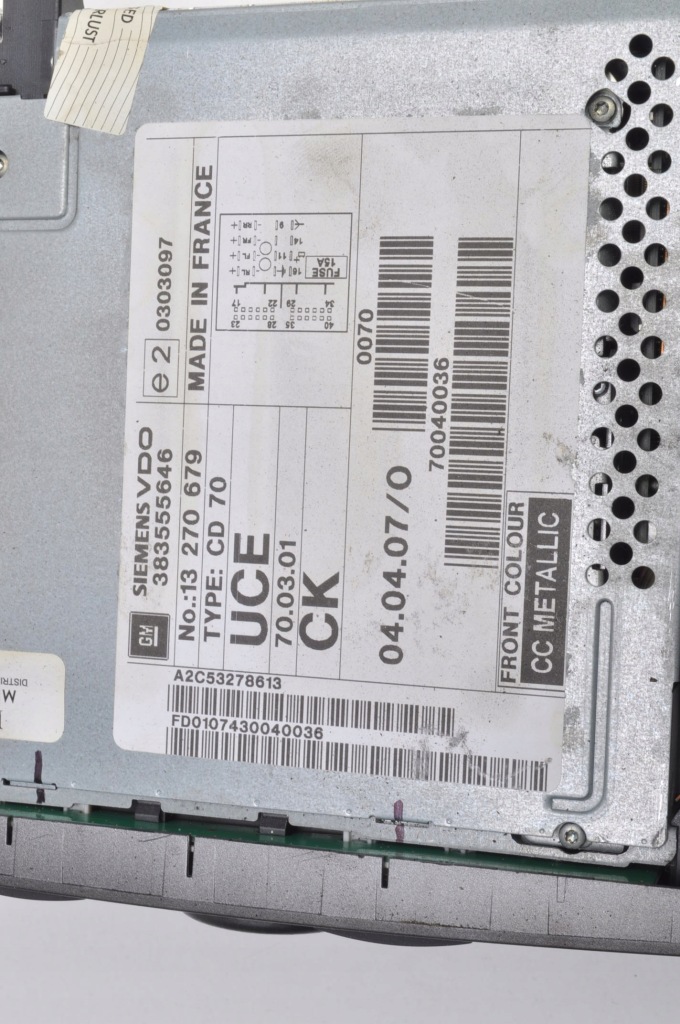 фото №5, Opel meriva a signum vectra c радіо 13270679 cd 70