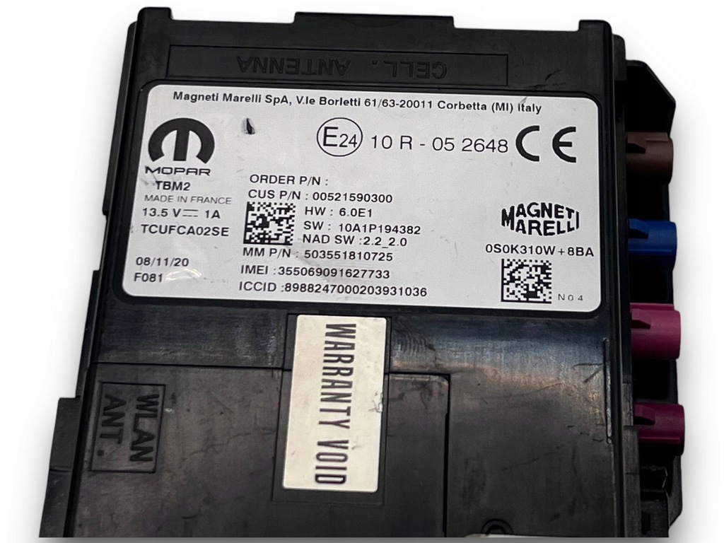 фото №2, Alfa romeo giulia блок управления telematik модуль e-call 00521590300 m