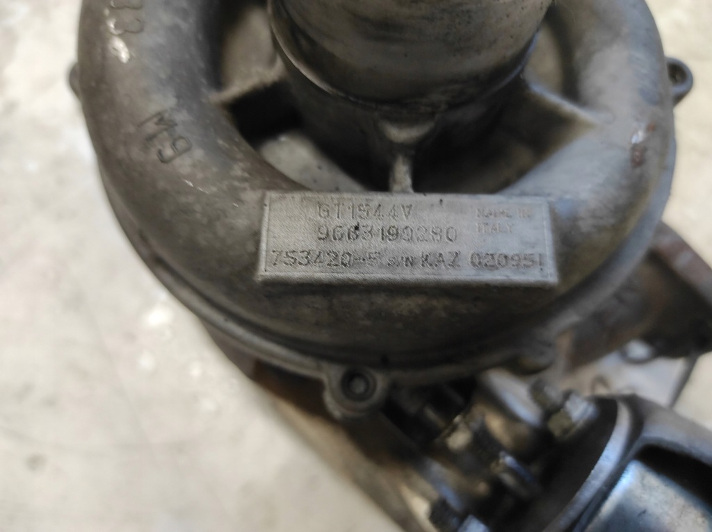 фото №6, Peugeot 207 06- 1.6 hdi турбина турбонагнетатель 9663199280