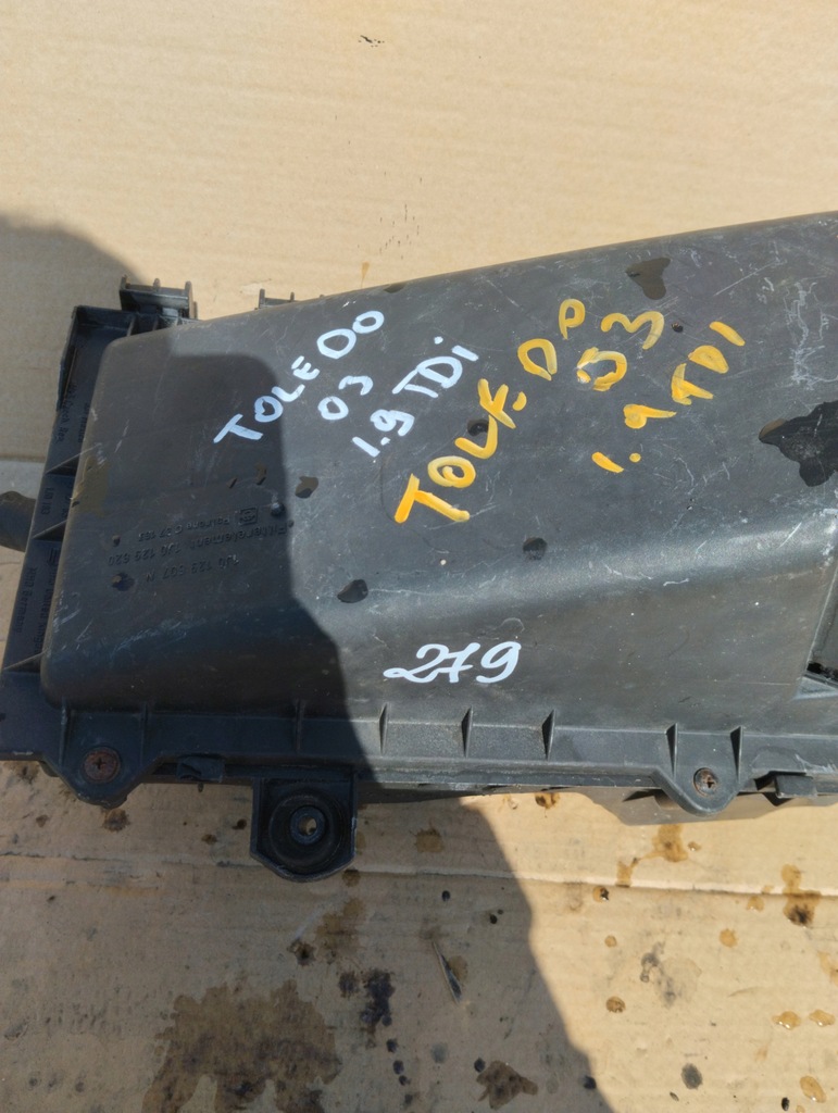 фото №5, Корпус фільтра повітря vw golf iv bora seat toledo ii 1.9 tdi 1j0129607n