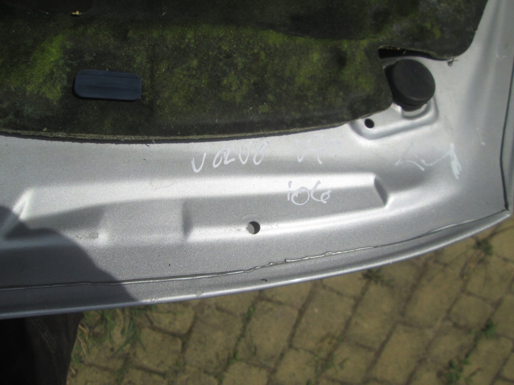 фото №12, Капот крышка двигателя volvo v70 ii s60 i lift 2005-07 серебристая