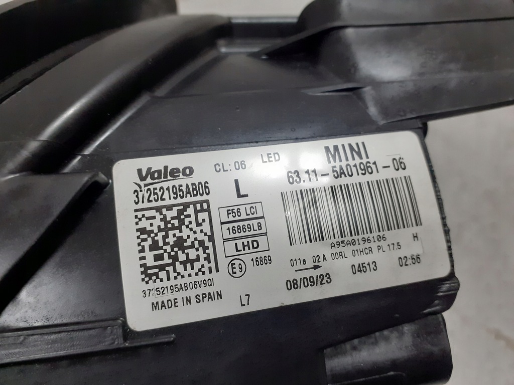 фото №8, Mini cooper f55 f56 lci lift 19- лампа ліва перед full led shadow комплектна