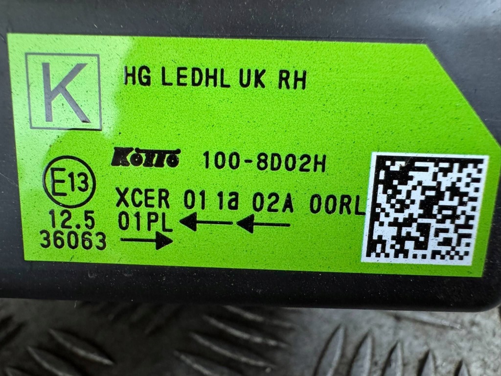 фото №15, Nissan qashqai iii j12 2021-2024 лампа передняя правая led uk rcf