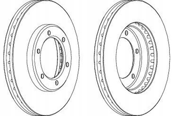 фото №1, Ferodo тормозные диски тормозные 2szt toyota hiace iv 2.4-2