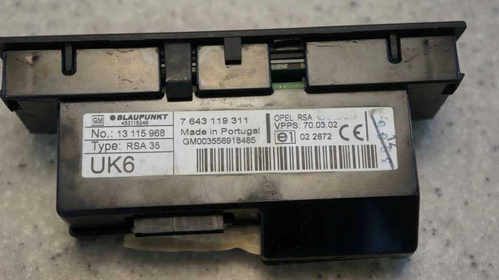 фото №3, Панель керування радіо задня задній opel vectra c signum 13115968