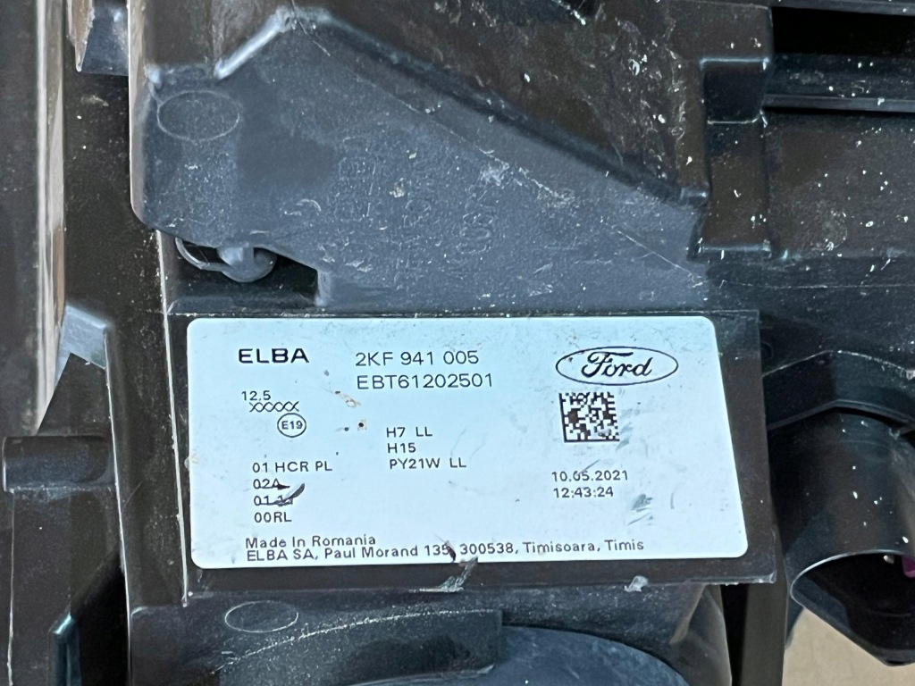 фото №3, Фара лампа левая ford tourneo connect 2kf941005