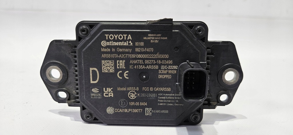 фото №4, Радар distronic acc toyota chr c-hr lift оригинал