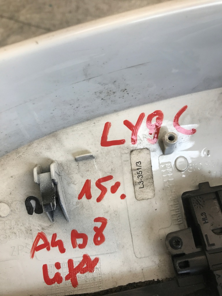 фото №9, Корпус дзеркало ліва lewego audi a4 b8 lift ly9c