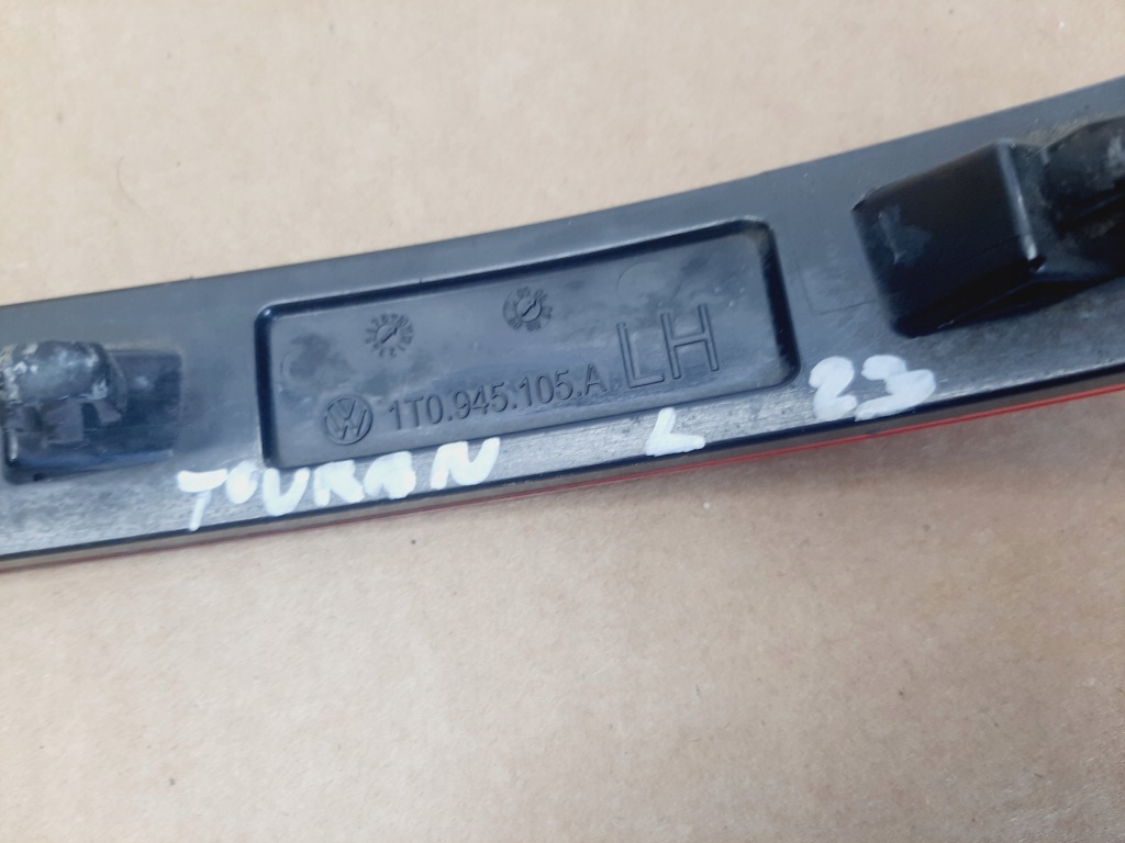 фото №8, Лампа відбивач бампера задня vw touran i lift 2006-2010 лівий 1t0945105a