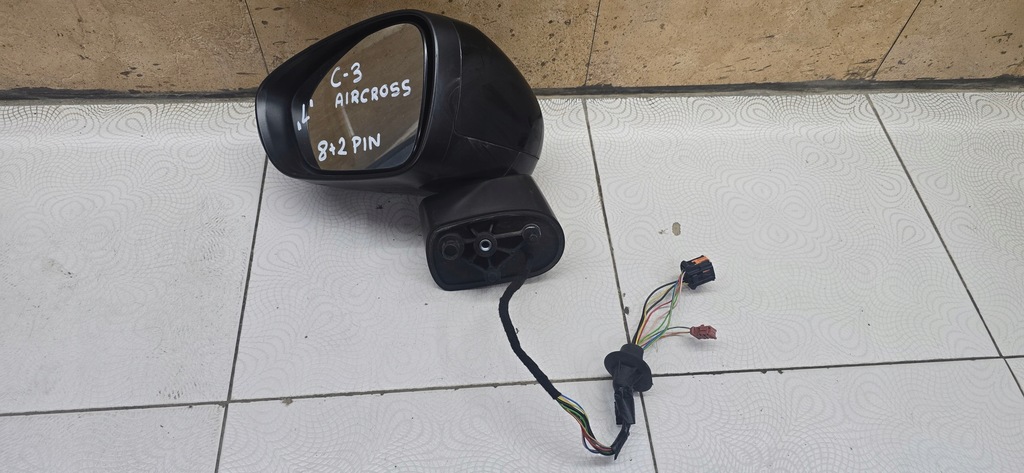 фото №1, Зеркало левая citroen c3 aircross 8+2 10pin