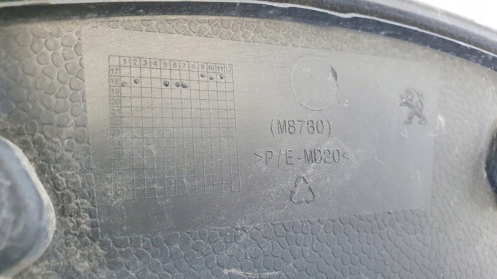 фото №10, Peugeot rifter 18- молдинг крыла правая задняя org