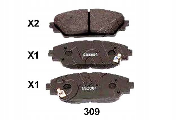 фото №1, Ashika тормозные колодки тормозные mazda 3 1.5 bm