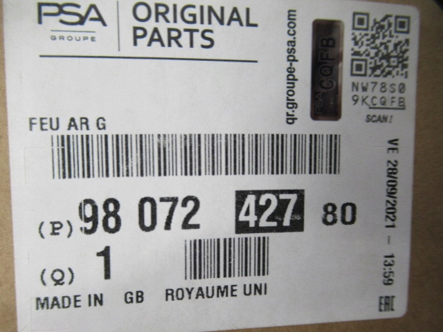 фото №13, Peugeot 508 lift sedan лампа задняя левая nowa