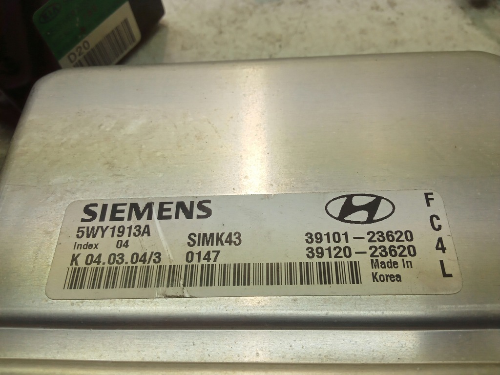 фото №8, Kia cerato i 03-08 2.0 бортовий комп'ютер набір стартовий eu