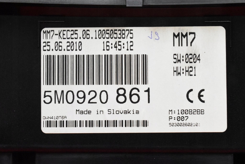 фото №8, Счетчик приборы eu 5m0920861 vw golf 6 vi plus 1.2 tsi 105 km 08-15