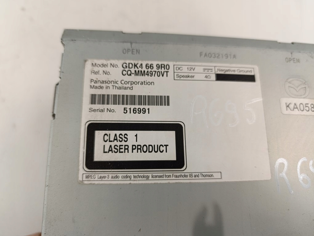 фото №7, Mazda 6 gh lift радіо cd gdk4 66 9r0