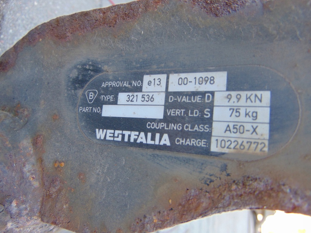 фото №9, Hak буксирувальний vestfalia vw touran 1 i europa