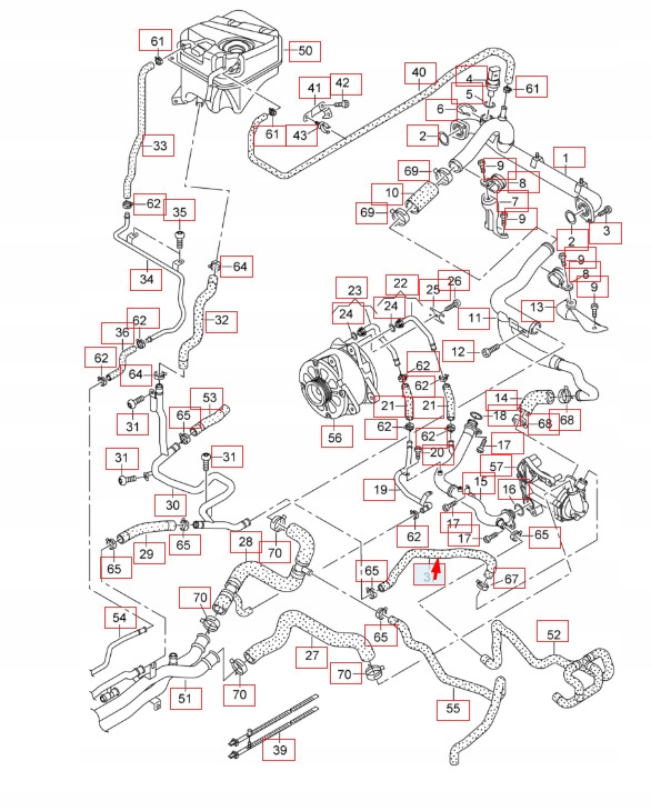 фото №1, Audi r8 42 охлаждающая жидкость шланг труба 420121548a original