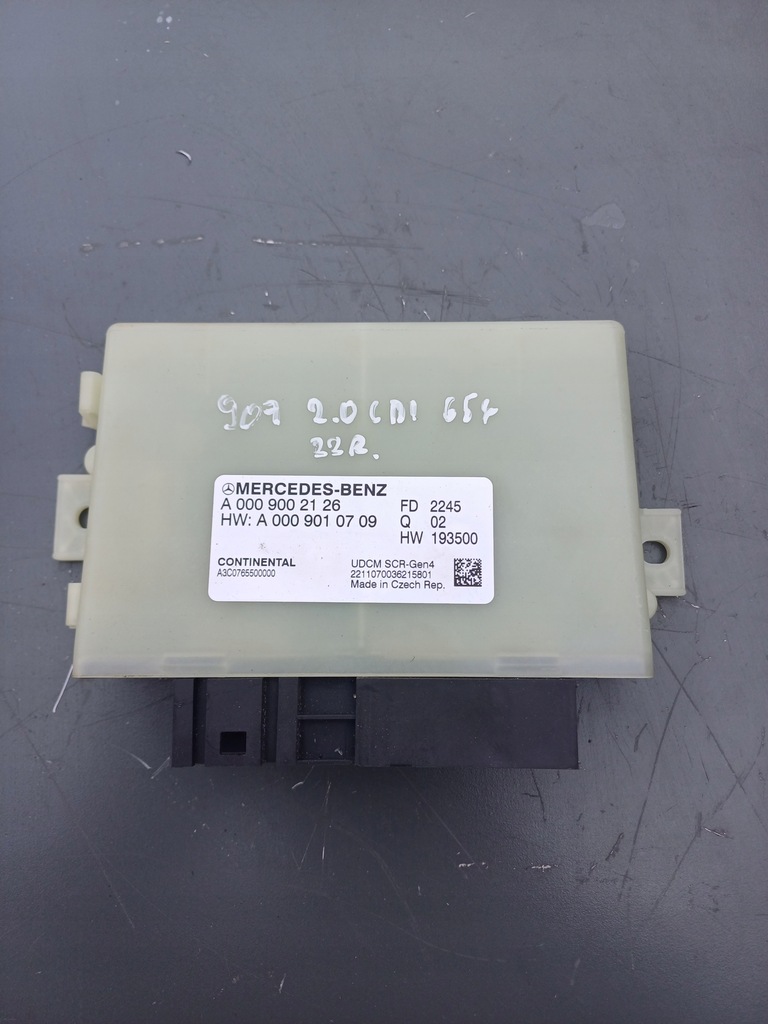 фото №1, Mercedes sprinter 907 910 2.0 cdi 0m654 2022r модуль блок керування