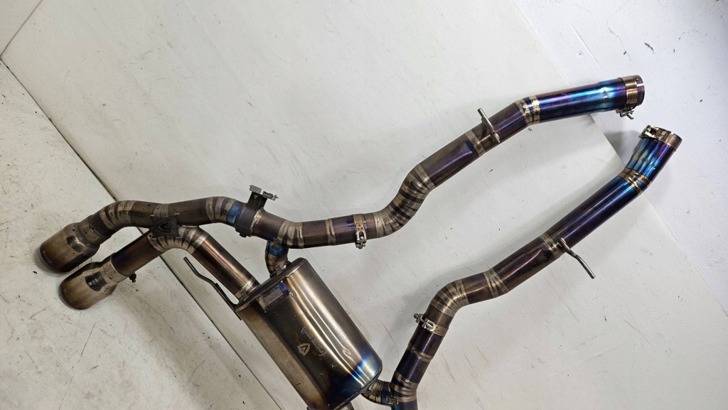 фото №10, Вихлоп гасник титановий bmw x3m x4m f98 f97 valvetronic designs special