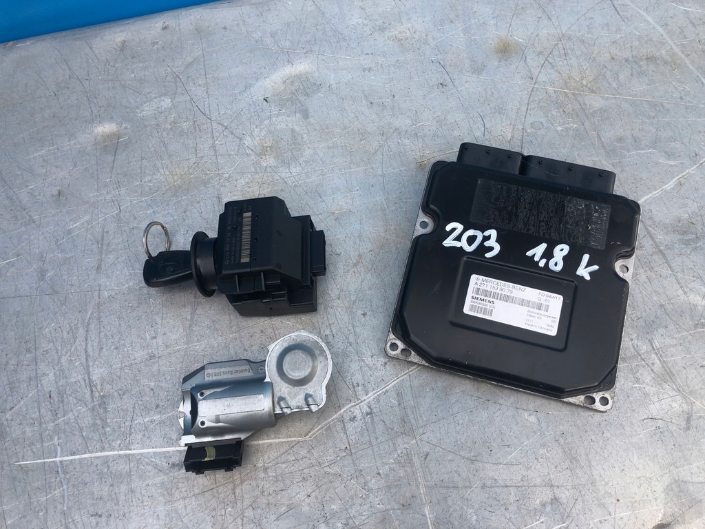 фото №1, Mercedes w203 1,8 k lift бортовий комп'ютер набір стартовий