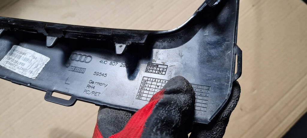 фото №15, Sq7 4m lift q7 молдинг решётки бампера левый перед sline 4m0807299a