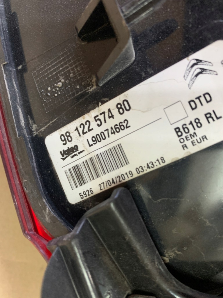 фото №5, Лампа задняя citroen c3 iii 3