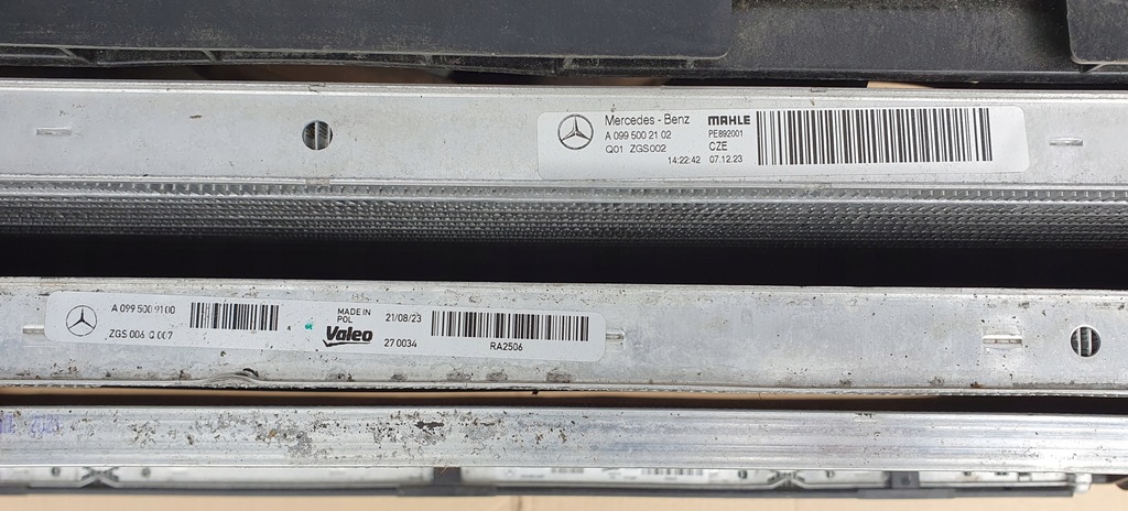 фото №9, Комплект радиатор mercedes glc w254 x254 a254 w214 e214 214 оригинал