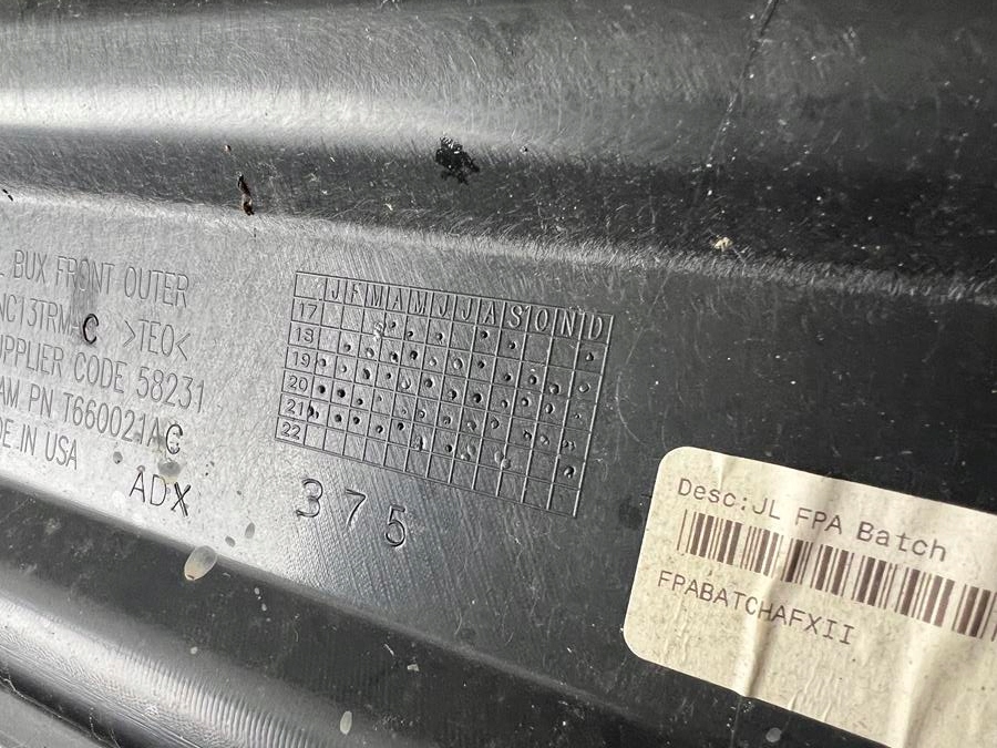 фото №8, Бампер перед передній jeep wrangler iv 4 jl 17-