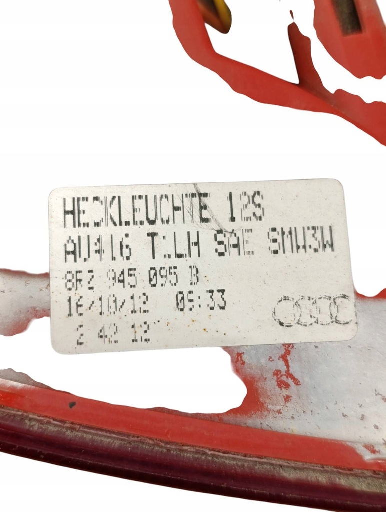 фото №9, Audi q5 sq5 2013 левая сторона лампа бампера заднего