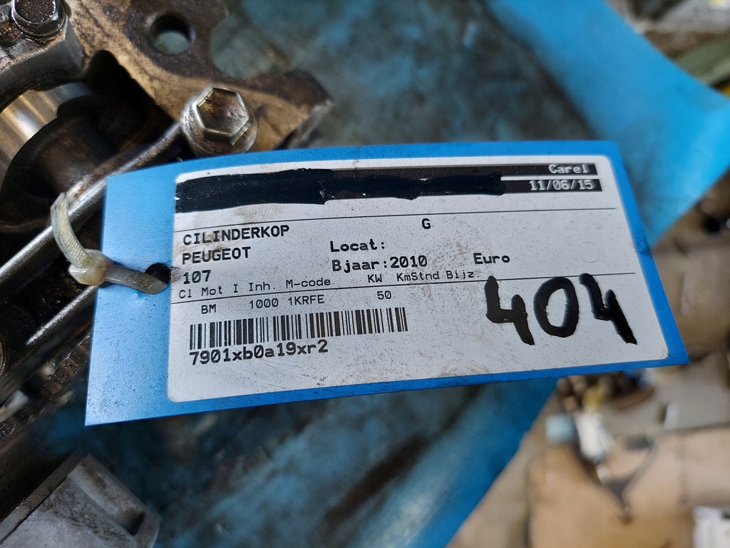 фото №9, Головка peugeot 107 2010 r 1.0 b 1kr