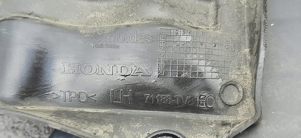 фото №9, Плита защита бампера honda civic ix type-r 71181tv8e0