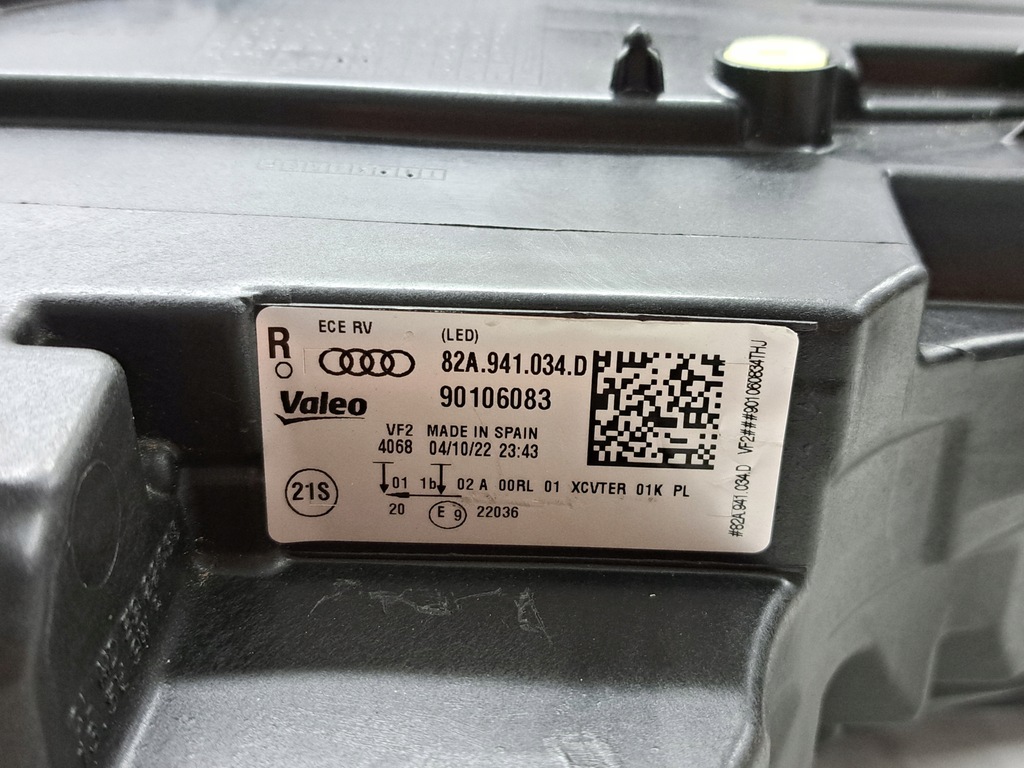 фото №10, Лампа права full led audi a1 ii 82a941034d